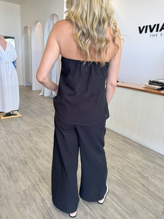 ANNABELLE TUBE PANT SET BLACK