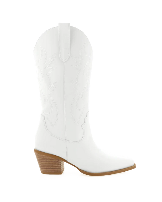 DANARO COWBOY BOOT WHITE