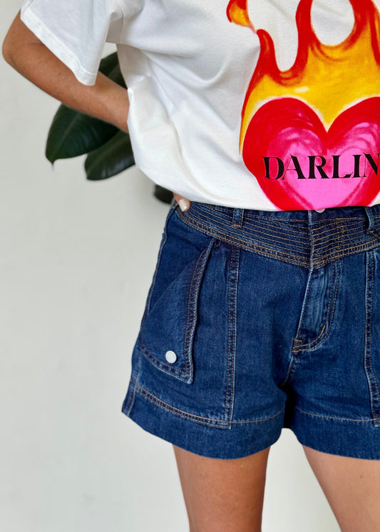 DARLIN HEART T-SHIRT WHITE