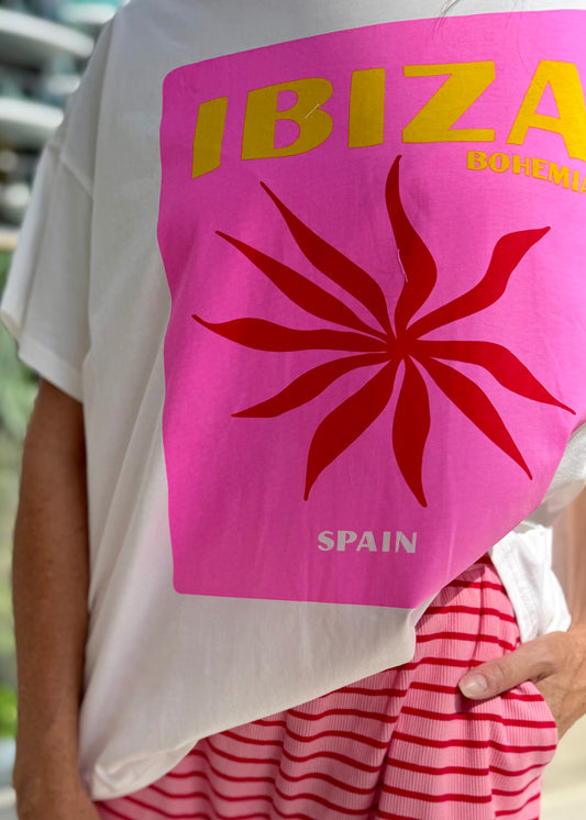 IBIZA T SHIRT SHORT SET PINK