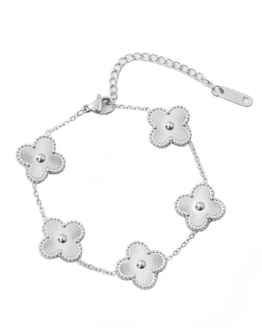 CRESS FLOWER BRACELET SILVER