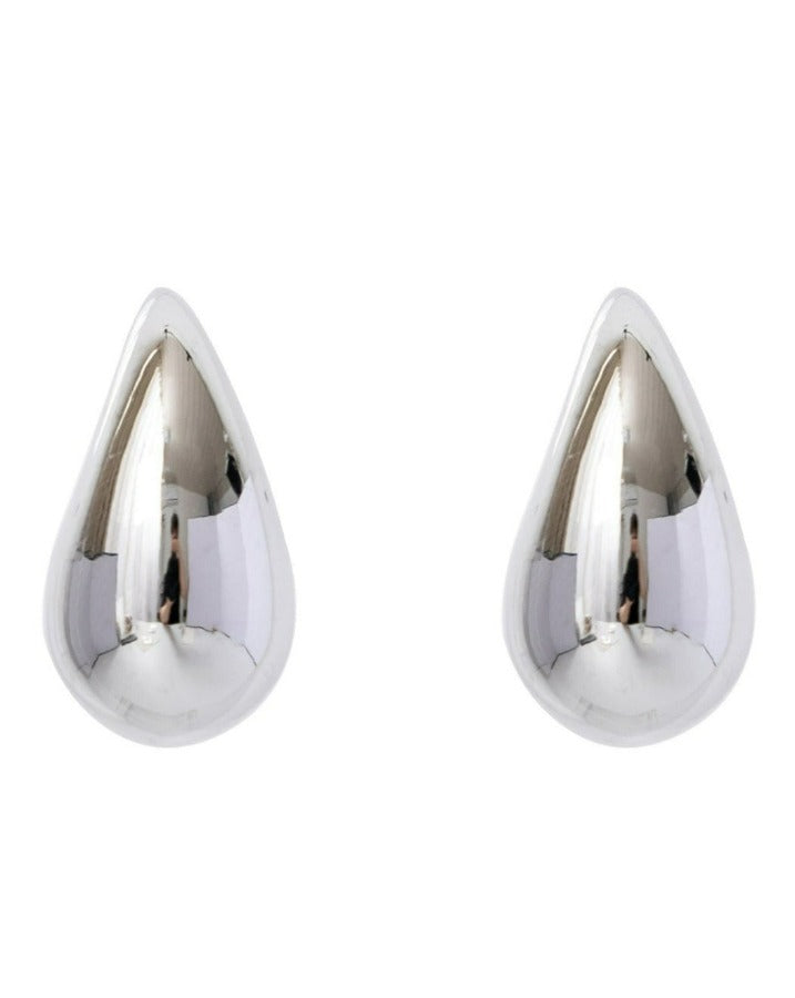 GINGER TEARDROP EARRINGS SILVER