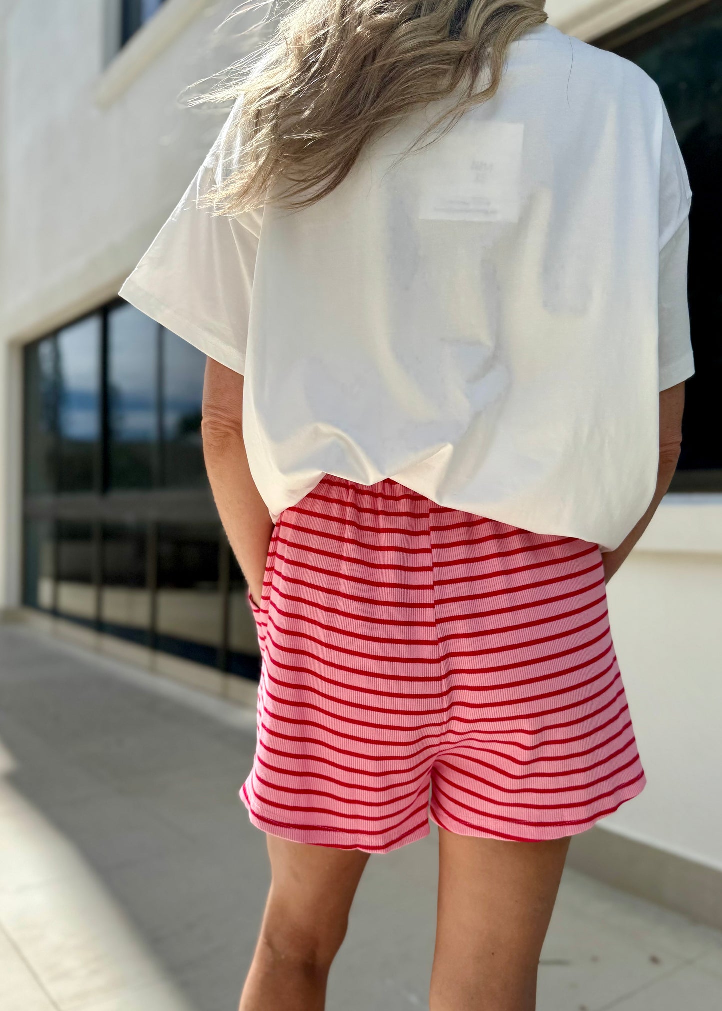 IBIZA T SHIRT SHORT SET PINK