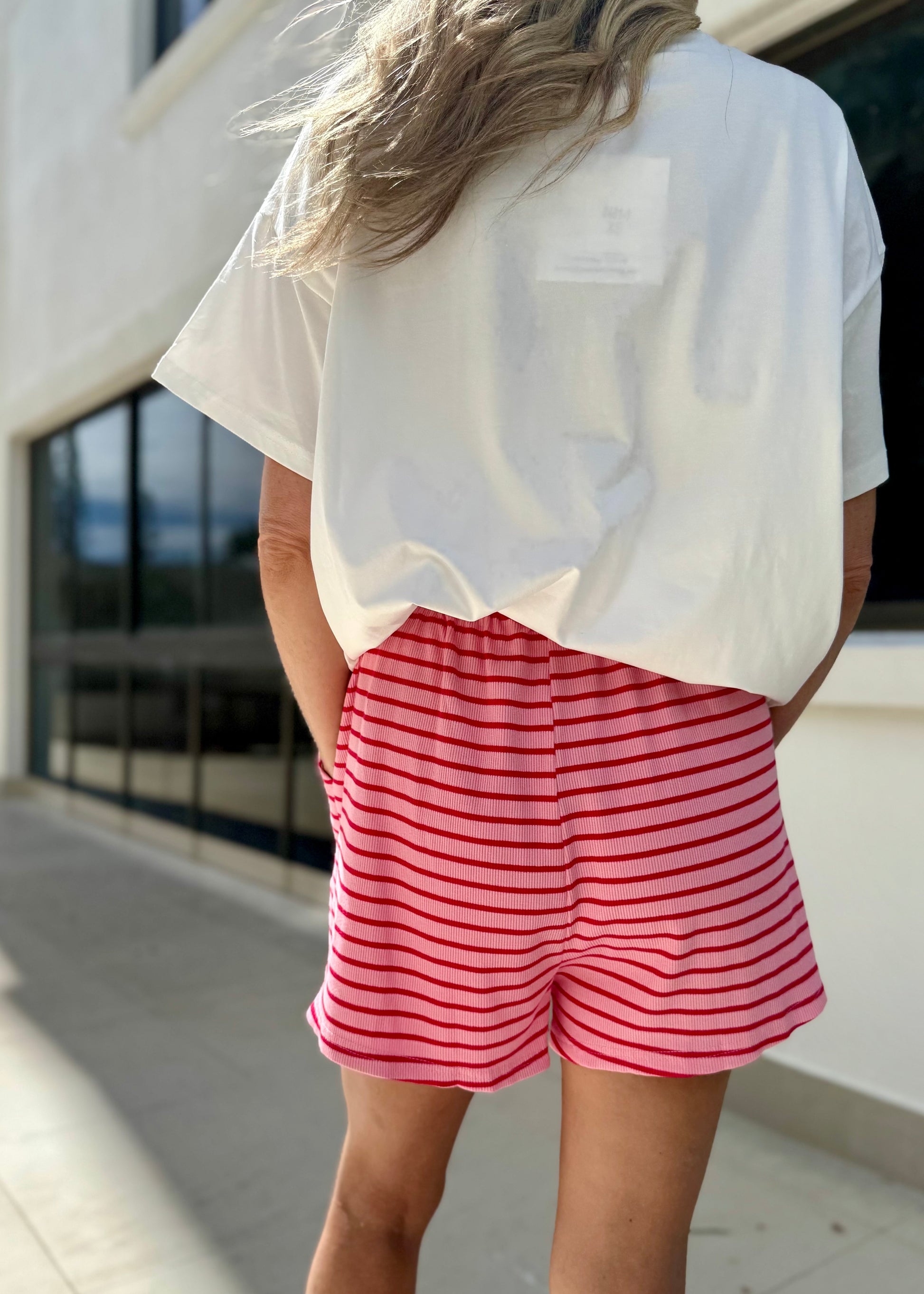 IBIZA T SHIRT SHORT SET PINK