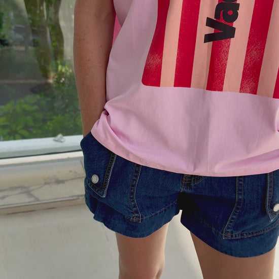 VACANCES T SHIRT PINK